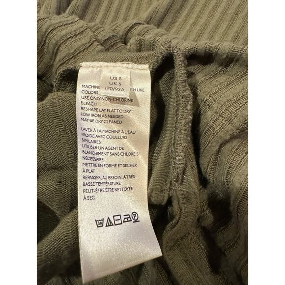 NWT NEW‎ Anthropologie Maeve Size Small Oversized Green Olive Cowl Sweater Top - Picture 10 of 16